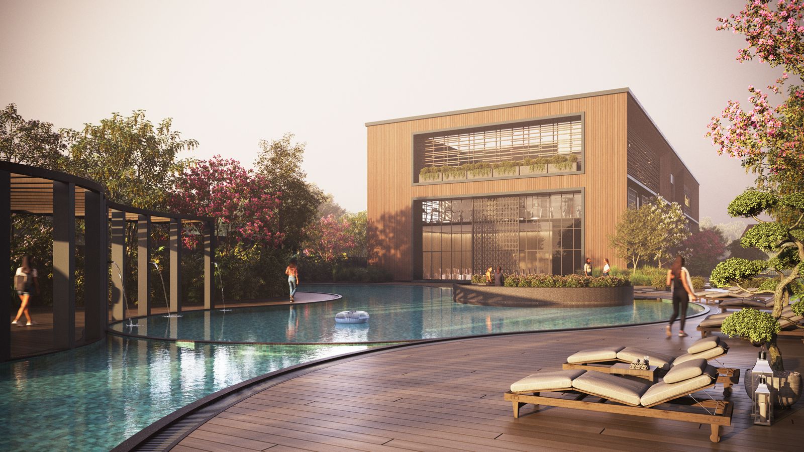 Poolside Clubhouse — Resort-inspired leisure spaces